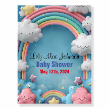 Baby shower arc-en-ciel