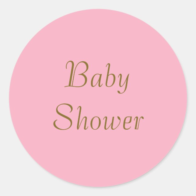 Baby shower. Autocollants (Devant)