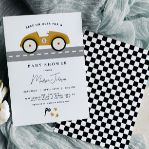 Baby shower automobile course Invitation