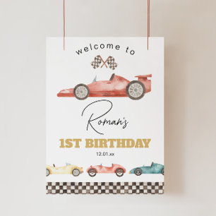 Baby shower automobile ou Affiche de bienvenue d'a