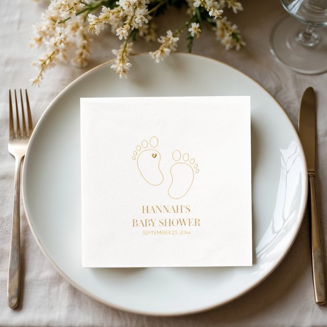 Baby shower avec impression de pieds | Décor de la (Créateur téléchargé)