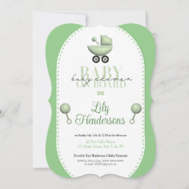Baby Shower Baby an Bord Einladende Party Einladun Einladung