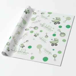 Baby Shower Baby an Bord Einladungs-Aufkleber Geschenkpapier