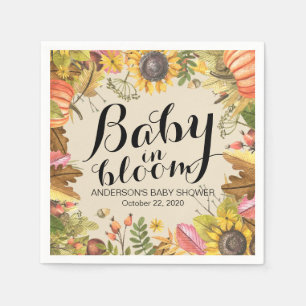 Baby Shower Baby in Bloom Maple Pumpkins Sonnenblu Serviette