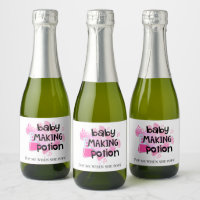 Baby Shower Baby Maaking Tränke Gefallen Pink Hear