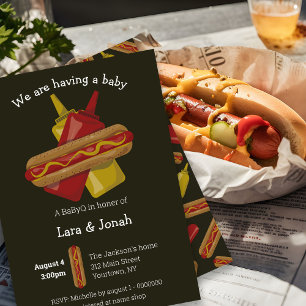 baby shower BaByQ Invitation couples