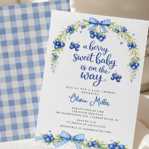 Baby Shower Baie Sucrée Invitation Bleuette