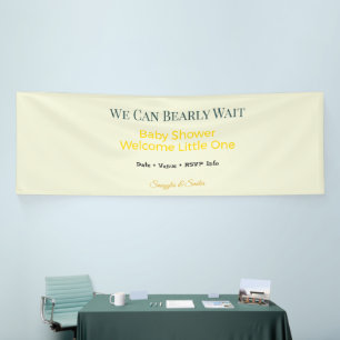 Baby Shower Banner   Süße Momente warten