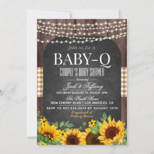 Baby shower Barbecue Baby-Q Invitation