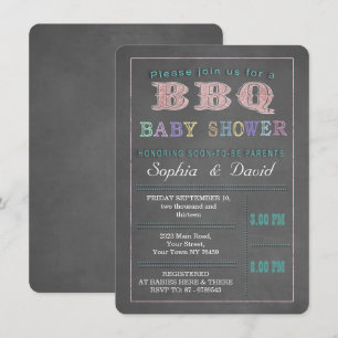 Baby shower Barbecue Barbecue Invitation personnal