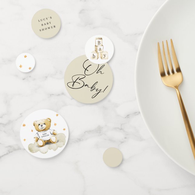 Baby shower bébé en peluche Ours table Confetti (Groupe)