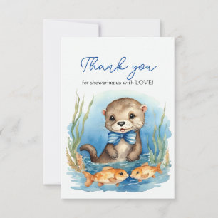 Baby shower bébé Otter Boy Merci