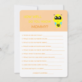 Baby shower, Bee, Tu Connais Bien La Carte Maman