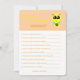 Baby shower, Bee, Tu Connais Bien La Carte Maman