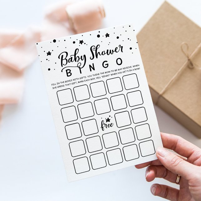 Baby shower Bingo Baby shower Party carte de jeu (Créateur téléchargé)