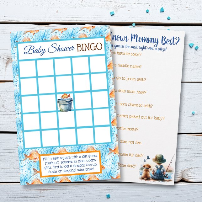 Baby Shower BINGO Game | Fischerei Flyer (Von Creator hochgeladen)