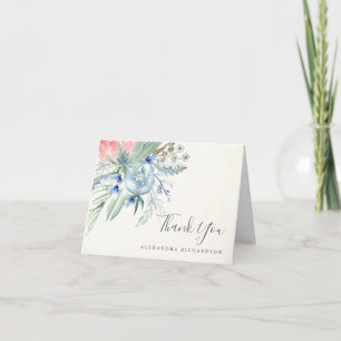 Baby shower bleu et rose Peony   Merci