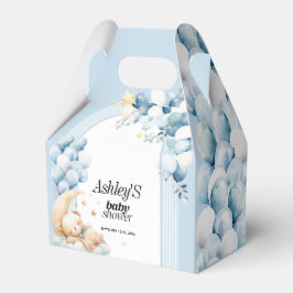 Baby Shower Blue Bars und Balloons Fvor Box Geschenkschachtel