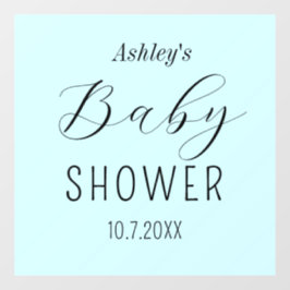 Baby Shower Blue Fensteraufkleber