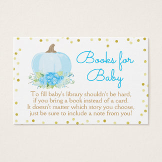 Baby shower Boho Blue Citrouille Apportez une cart