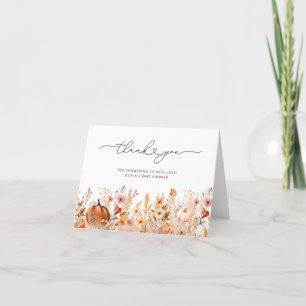 Baby shower Boho Citrouille Automne Carte de remer