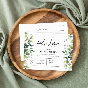 Baby shower Boho Green par Mail Invitation