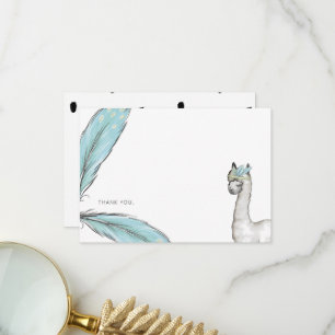 Baby shower Boho Lama Merci Note