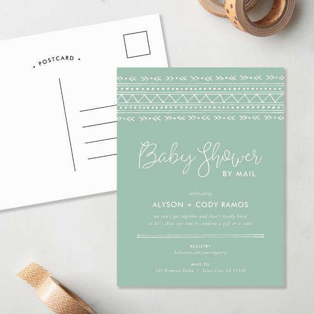 Baby shower Boho moderne par Mail Invitation (Créateur téléchargé)