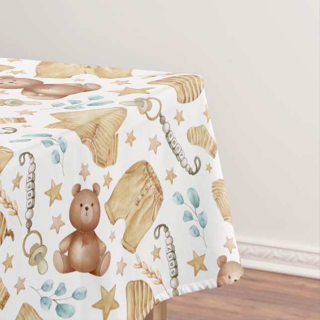 Baby shower Boho nappe - Vêtements et ours en pelu (In Situ)