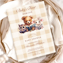 Baby Shower Book Club Thema