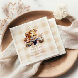 Baby Shower Book Club Thema Serviette