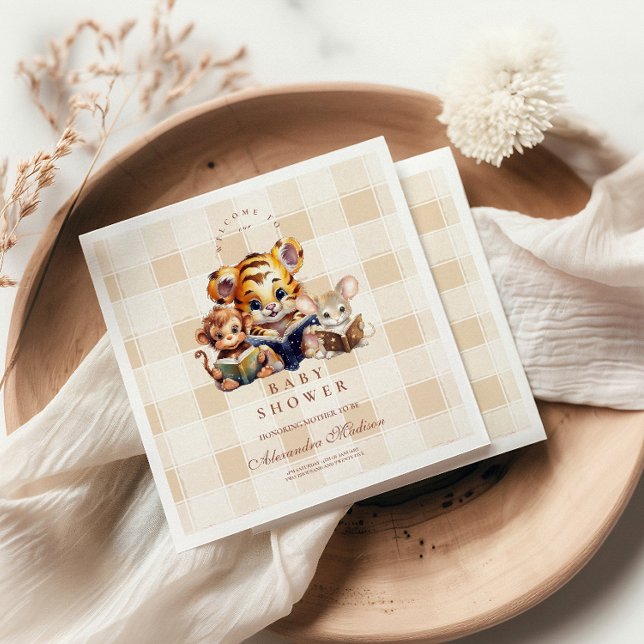 Baby Shower Book Club Thema Serviette (Von Creator hochgeladen)