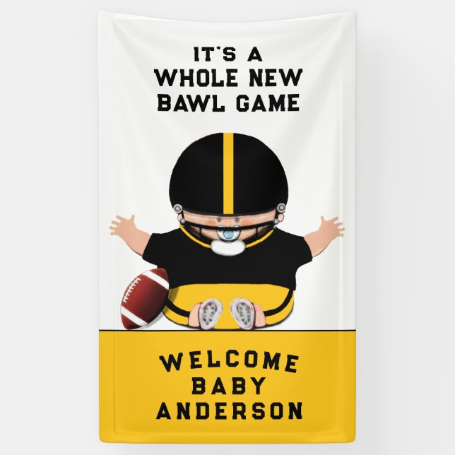 Baby Shower Boy Banner (Vertikal)