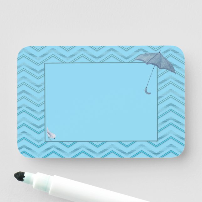 Baby Shower Boy Bird & Umbrella Namensschild (Beispiel)