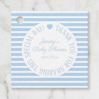 Baby Shower Boy Blue Vielen Dank für Ihr Interesse Geschenkanhänger