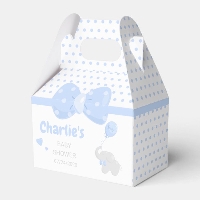 Baby Shower Boy Niedlich Geschenkschachtel (Vorderseite)