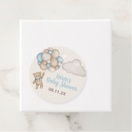 Baby Shower Boy Teddy Bear Favor Geschenkanhänger
