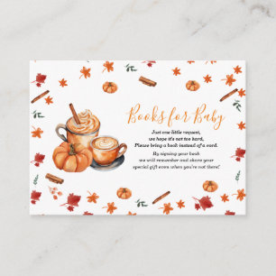 Baby Shower Brewing Pumpkin Spice Books for Baby Begleitkarte