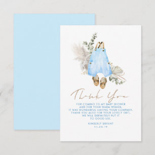 Baby shower Brown bleu Petit Merci