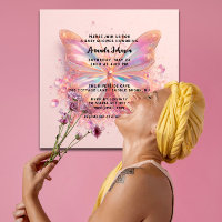 Baby Shower Butterfly GirlPink Kristalle Diamond
