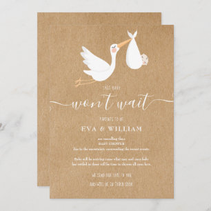 Baby shower, carte d'annulation d'arrosage