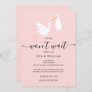 Baby shower, carte d'annulation d'arrosage