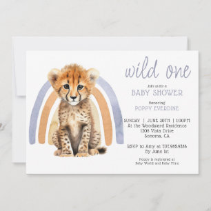 Baby shower Cheetah Baby Cute Invitation