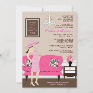 Baby shower Chic Modern Mom Invitation