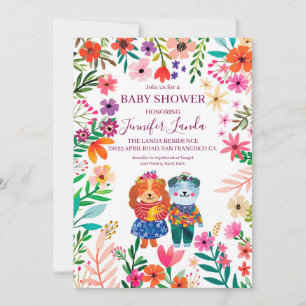 Baby shower Chiens mignons Invitation