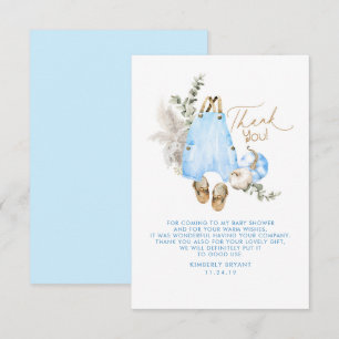 Baby shower Citrouille bleu Petit Merci