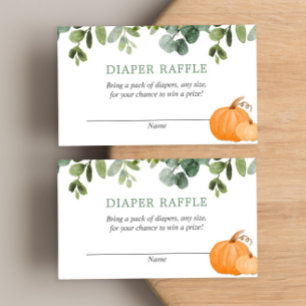 baby shower citrouille de chute cartes de tombola