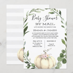 Baby shower Citrouille neutre par invitation par c