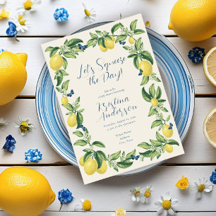 Baby shower Citrus Citrus Citrus Citron Invitation