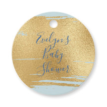 Baby Shower Classic Blue and Gold